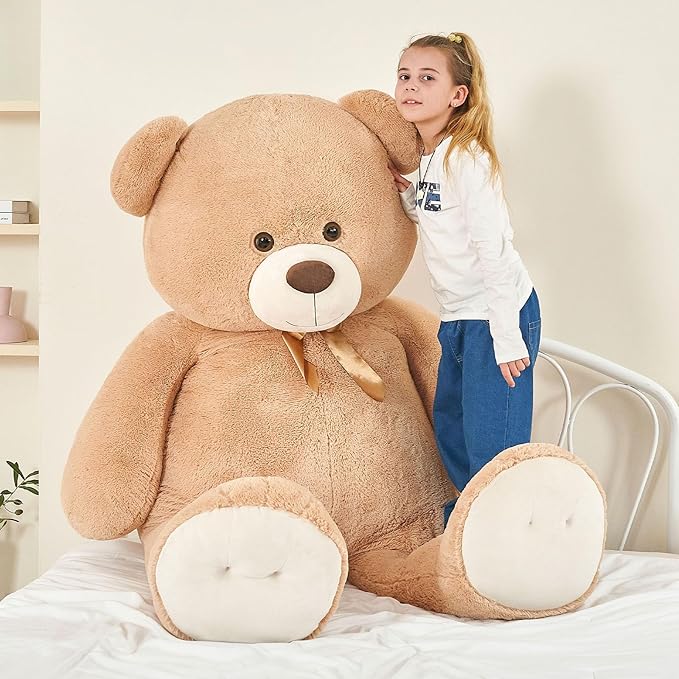 Tezituor Teddy Bear, 6ft Giant Stuffed Animal, Human Size, Beige, for Valentine's Day, Baby Shower, Birthday, Anniversary