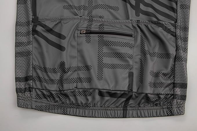 GCRFL Men's Cycling Jersey Set Road Bike Shorts Sleeves Jersey Zipper Pokcet Bib Shorts with Padded, Cycling Clothing kit Men