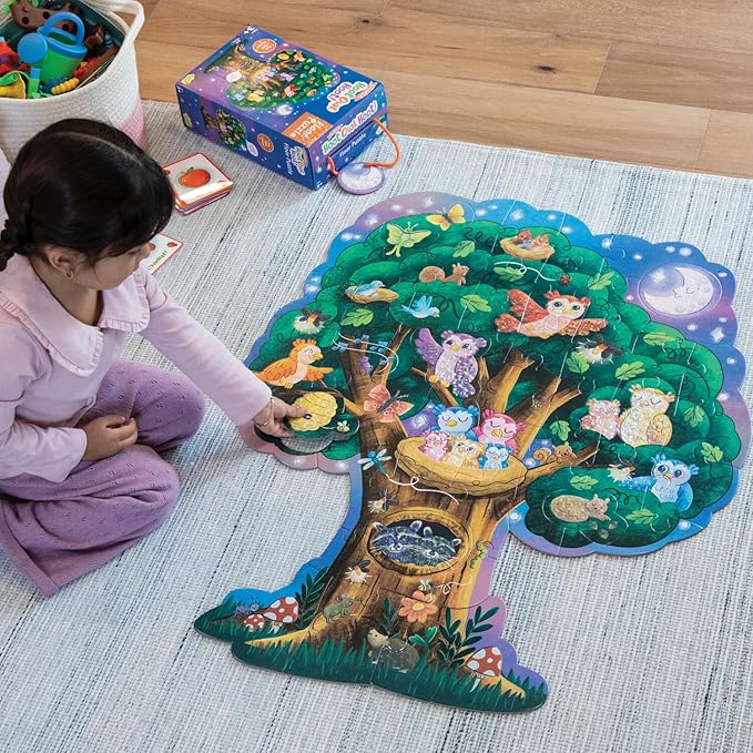 Peaceable Kingdom Hoot Owl Hoot Floor Puzzle – Giant Floor Puzzle for Kids Ages 5 & up – Great for Classrooms