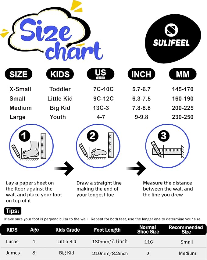 SULIFEEL Rainbow Unicorn 4 Size Adjustable Light up Roller Skates for Girls Boys for Kids