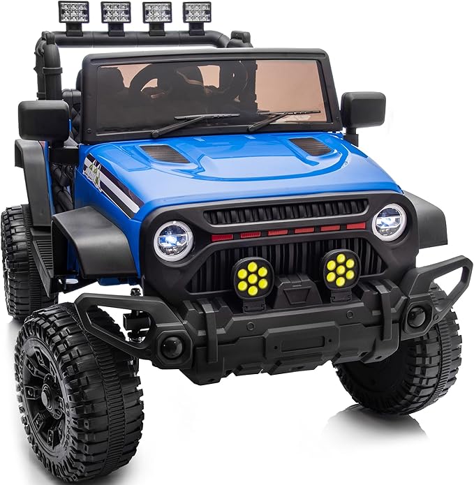 24V Ride on Toy Car, Kids Electric Vehicle 24 Volt Kids Ride on Car w/Remote Control, 3 Speeds – Blue
