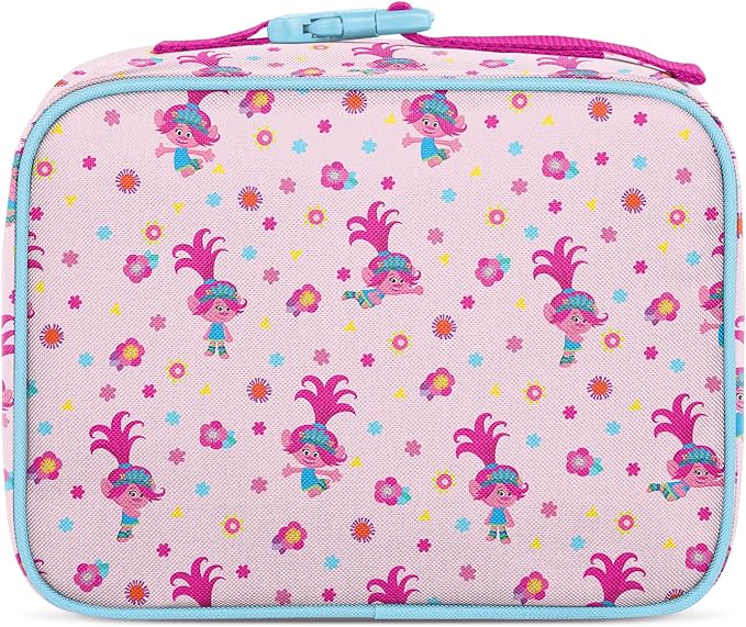 Simple Modern Trolls Kids Lunch Box for School | Reusable Insulated Lunch Bag for Toddler, Girl, and Boy | Meal Containers with Exterior & Interior Pockets | Hadley Collection | Trolls Poppy Mashup