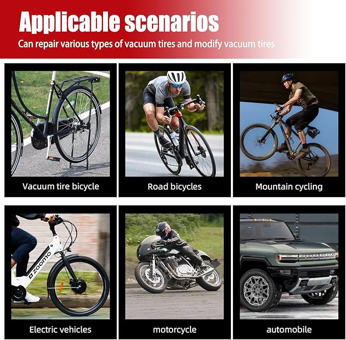 Tubeless Tire Sealant, Cycling Syringe Set - Replenisher| Long Lasting, Fast Sealing | for MTB, Road, CX and Gravel Bicycle Tires Holes Up to 6mm