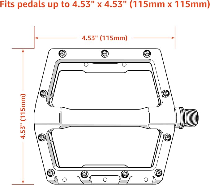 Granite Pita Bicycle Pedal Covers, Bike Pedal Covers for Bike Transport Protection, Against Damage and Scratche When in Storage and Transit, 3mm Thick Neoprene Pedal Covers