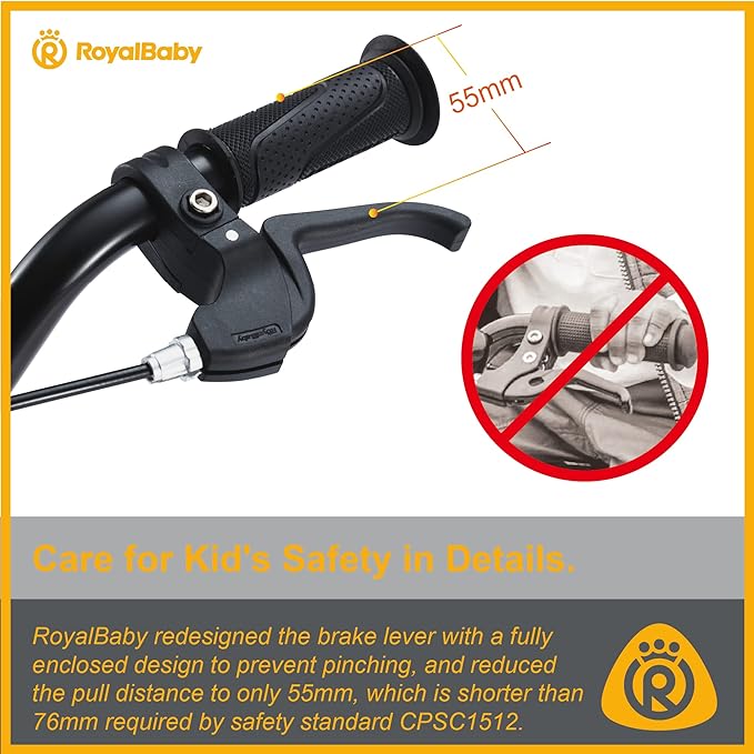 RoyalBaby Kids Bike EZ Freestyle Training Free Balance to Pedal Easy Learning Bicycle, 12-18 Inch for Toddlers to Big Kids