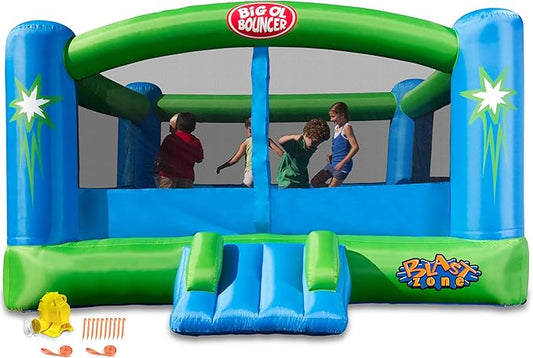 Big Ol Bouncer Inflatable Bounce House w/Blower - Huge - Premium Quality - 6 Players