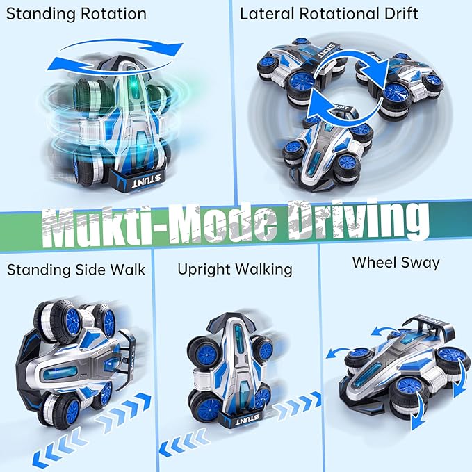 1:14 Scale RC Stunt Car, 360° Rotating Remote Control Car, 2.4GHz 4WD RC Car for Kids, Ages 6-12 Racing,4WD Drift Truck for Boys Girls Birthday Gift