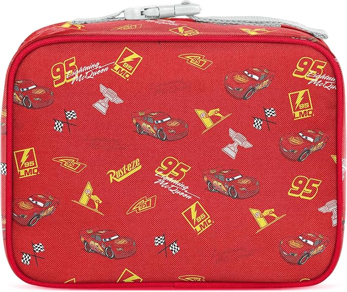 Simple Modern Disney Kids Lunch Box for School | Reusable Insulated Lunch Bag for Toddler, Girl, and Boy | Meal Containers with Exterior & Interior Pockets | Hadley Collection | Cars Lightning Speed