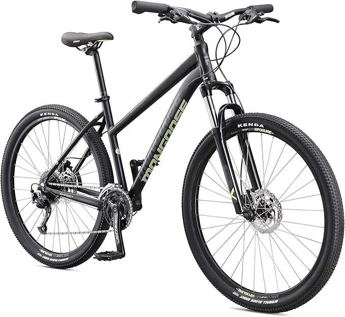 Mongoose Switchback Comp Expert Sport Trail Mountain Bike for Adult Men Women, 16/18/21-Speed Options, 27.5-Inch Wheels, Disc Brakes, Small Medium or Large Aluminum Frames, Hardtail Bicycles