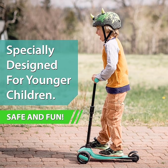 New-Bounce Scooters for Toddlers - 3 Wheel Scooter for Kids with Adjustable Handlebar - The GoScoot MAX is Perfect for Children and Toddlers, Girls and Boys Ages 3-10