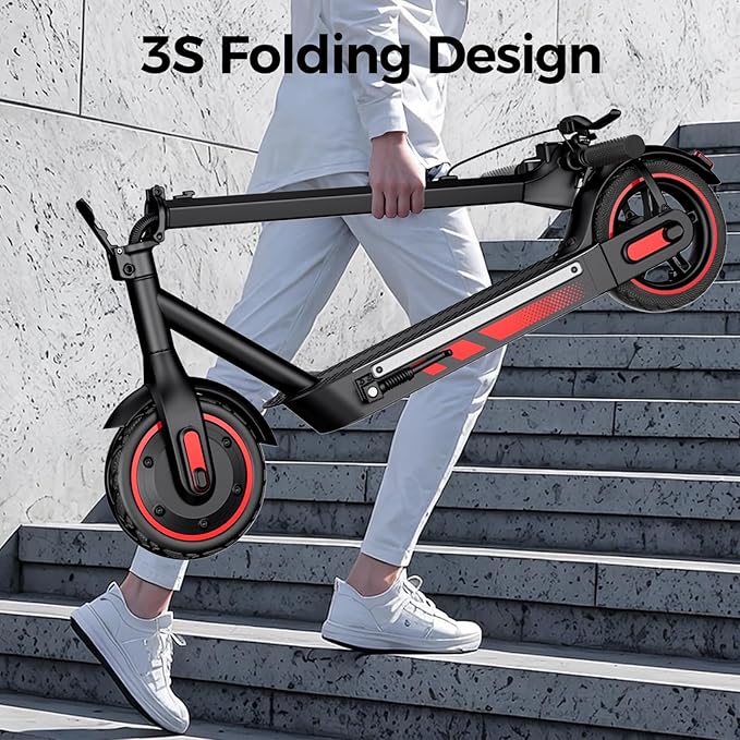 Electric Scooter for Adults, 19/25 Mph Max Speed, 21/25/35 Miles Range,350/500/600W APP Control E-Scooter with 8.5"/10" Inflatable tire, Foldable Escooter with App Control, UL 2272 Certified