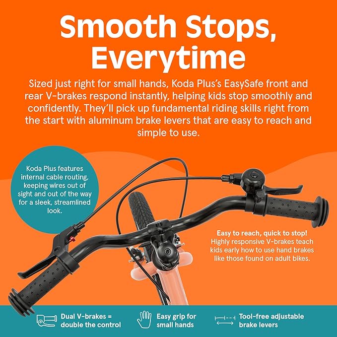 Retrospec Koda Plus Kids Bike for Boys & Girls Ages 4-6 Years - 16" Children's Bicycle, Adjustable Seat & Handlebars