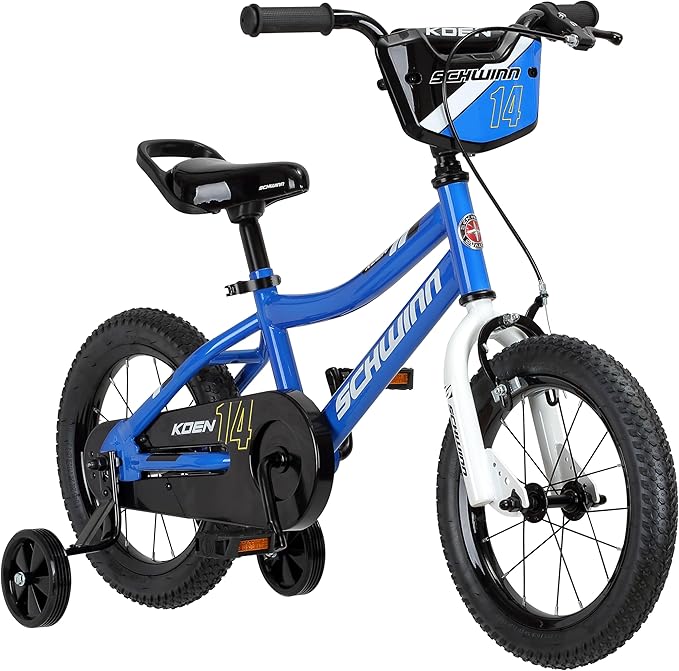 Schwinn Elm and Koen Bike or Balance Bike, 12-20 Inch Bike for Kids Ages 2-13, Black, Blue, Red, Teal, Pink or Purple, SmartStart Ergonomic Design, Adjustable Seat Grows with Child, Training Bicycle