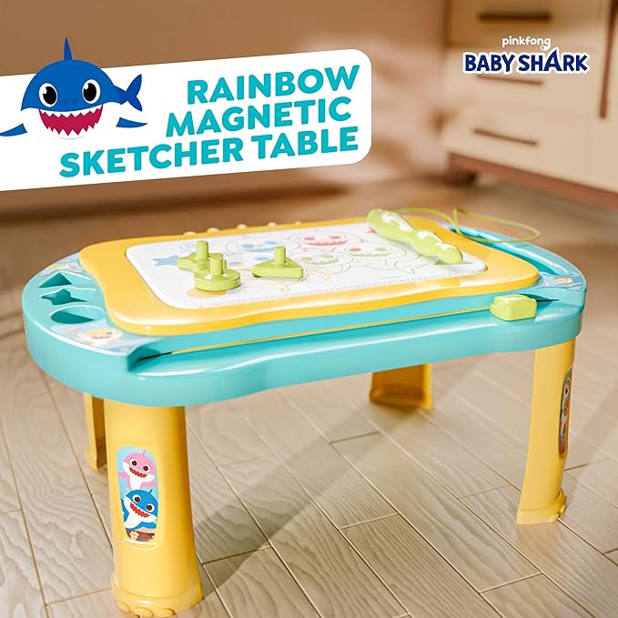 Lollipop Baby Shark Magnetic Drawing Board - Creative Fun for Kids - Easy Erasing, Mess-Free Drawing, Large Drawing Surface - Ideal for Imaginative Play - Perfect for Gift