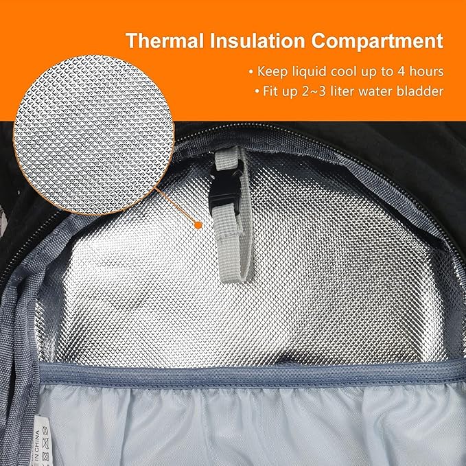 Hiking Daypack Waterproof Biking Backpack 15L Lightweight Durable Backpack for Ski Snowboarding Running MTB Cycling