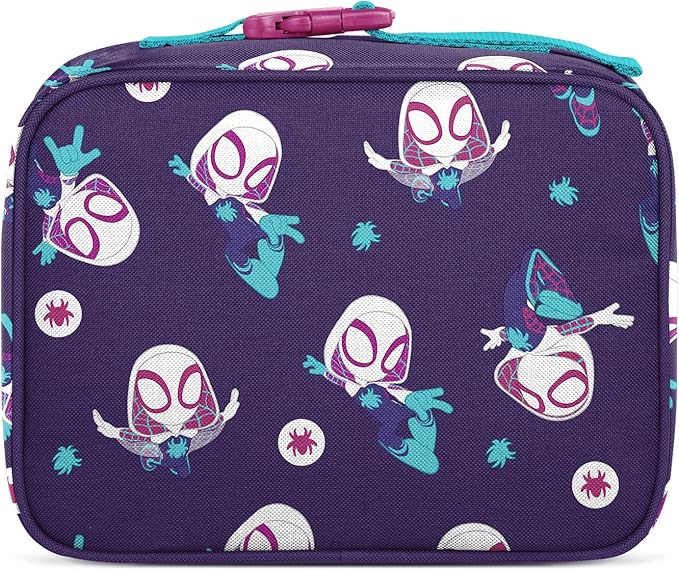 Simple Modern Marvel Kids Lunch Box for School | Reusable Insulated Lunch Bag for Toddler, Girl, and Boy | Meal Containers with Exterior & Interior Pockets | Hadley Collection | Spider Gwen