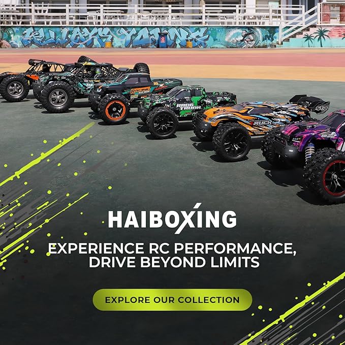HAIBOXING 1:18 Desert Off-Road RC Truck 18856, RTR Fast 36km/h 4WD Electric Car Splash-Proof, Hobby Grade for Kids, Beginners, and Adults; Dual Batteries for Extended Outdoor Fun - Remote Control Toy