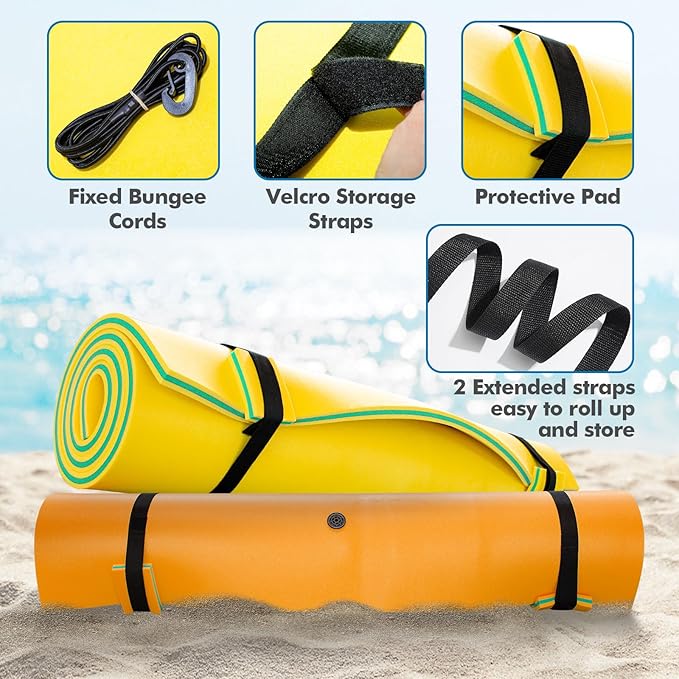 Lily Pad Floating Mat, 7/9/12/18 FT Floating Mat, Pool Float for Water Recreation, Floating Water Mat, 3-Layer Tear-Resistant XPE Foam for Boat, Beach, Ocean, Pool,Lake