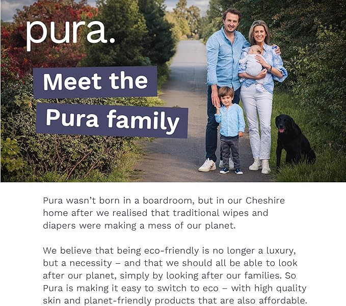 Pura Hypoallergenic Diapers, Size 1 (4-11 lbs), Monthly Pack, Totally Chlorine Free, Wetness Indicator, Suitable for Sensitive Skin, Soft Cotton Comfort, Overnight, 6 Packs of 32 (192 Baby Diapers)