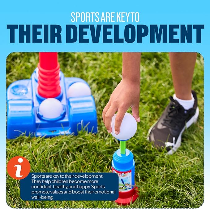 Kids Baseball Training Set – Baseball Bat, Glove, Tee, Pitcher, 4 Balls & Carry Bag – Indoor & Outdoor Sports Toy for Boys & Girls Ages 3-8 – Basebal Starter Kit for Children’s Development