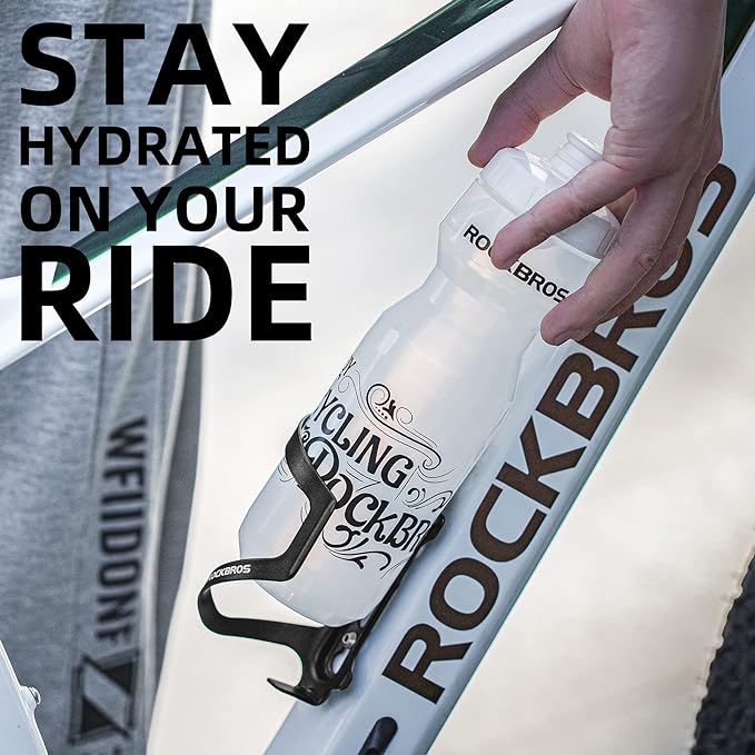 ROCKBROS Bike Water Bottle Holder Cage Aluminum Alloy Bicycle Water Bottle Cage Brackets Bike Cup Holder for Road Mountain Bikes Black