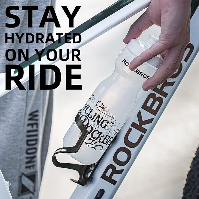 ROCKBROS Bike Water Bottle Holder Alloy Aluminum Bicycle Water Bottle Cage Brackets Bike Cup Holder for Road Mountain Bikes Red