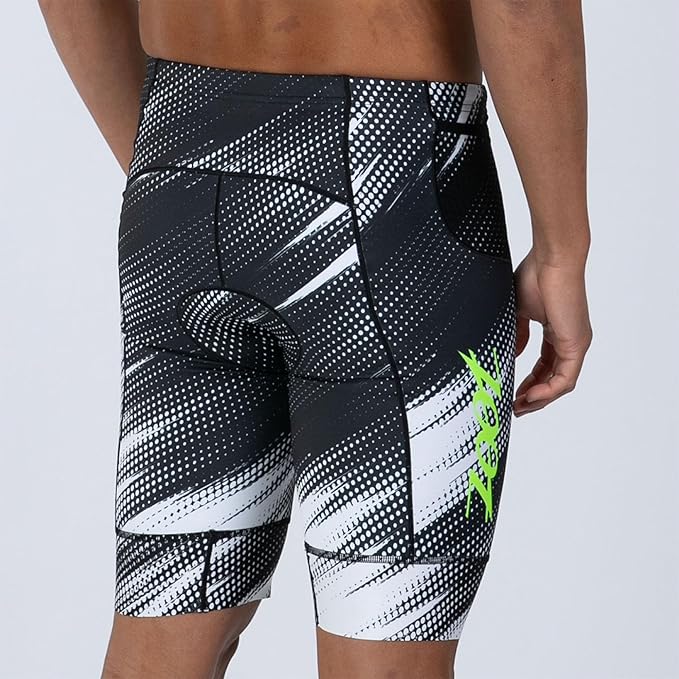 Zoot Men’s LTD 9-Inch Triathlon Shorts, Endurance Cycle Padded Shorts, for Swim, Bike, Run with Quick Drying UPF 50 + Fabric
