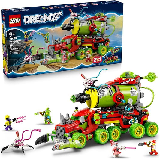 LEGO DREAMZzz Mateo’s Spray Paint Truck Building Toy for Kids - Pretend Play Set & 5 Toy Figures for Boys & Girls, Ages 9+ - Truck with 2 Building Modes - Gift Idea for Birthdays - 71499