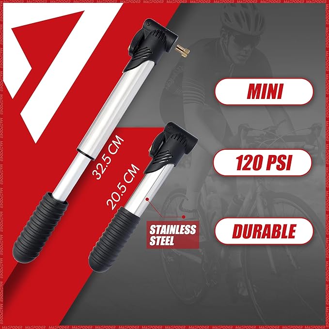 Bike Tool Kit, Repair Kit with Frame Bag, Mini Pump, Multitool, Tire Lever Patches Bicycle Accessories Set for Adult Bikes Road Mountain MTB