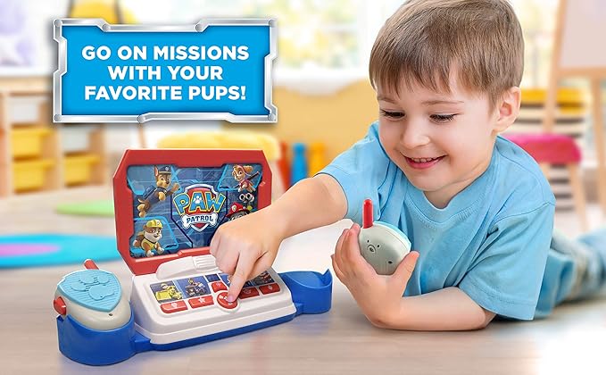 Paw Patrol Toy Walkie Talkie Command Center with Kid Friendly Two Way Radios, Built-in Speech & Sound Effects, Designed for Fans of Paw Patrol Toys for Boys and Girls