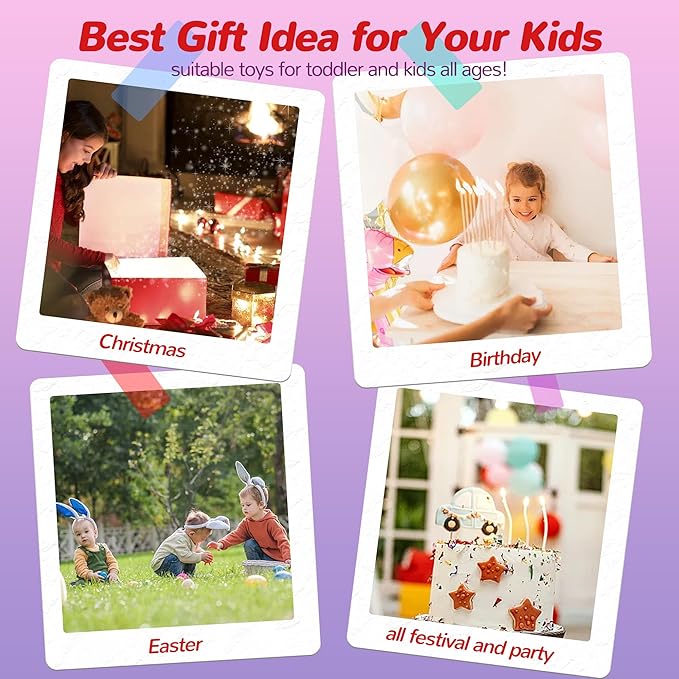 8 Piece Plush Stuffed Playset Toys with 7 Eggs, 1 Furry Bag, Soft Basket Set Sensory Toys for Girls Kids Ages 3+, Birthday Christmas Valentines Easter Party Favors Gifts