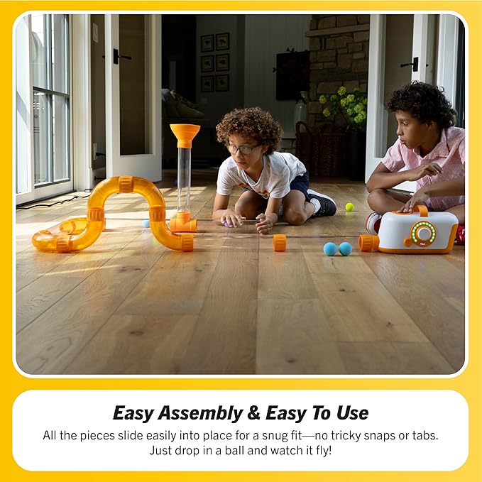 Fat Brain Toys The Original Air Toobz, Air-Powered STEM Building Toys for Kids & Teens, Kids Building Toys, STEM Toys for 3+ Year Old