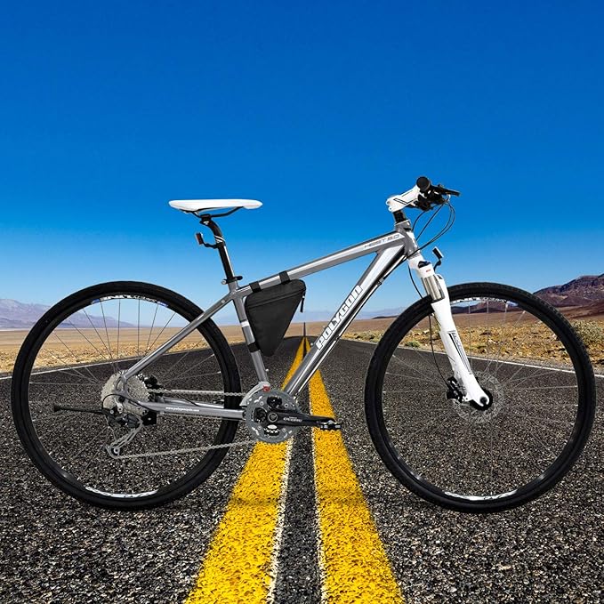 Bike Triangle Frame Bag - Bicycle Cycling Storage Triangle Top Tube Front Pouch Saddle Bag for Road and Mountain Bikes