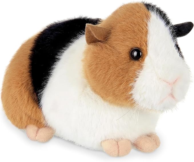 Bearington Scooter Plush Guinea Pig Stuffed Animal Toy - 8" Realistic Guinea Pigs Stuffed Animals with Soft Cuddly Body and Bean Bag Weight - Cute, Adorable Cavy Plushies Gift for Kids and Pet Lovers