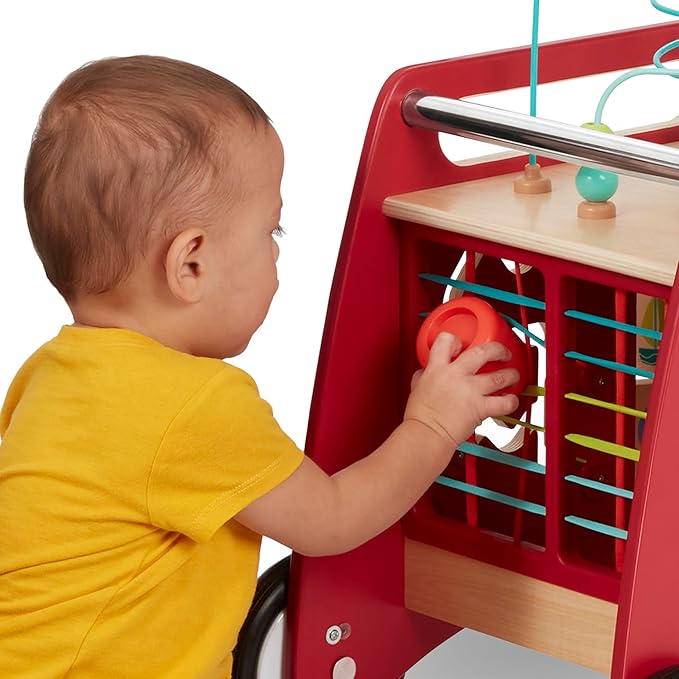 Radio Flyer Deluxe Push & Play Cube Walker, Walker Toy for Ages 1-3