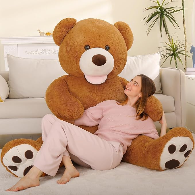 MaoGoLan Giant Teddy 6 Feet Tall, Valentines Gift - Adorable Human Size Bear Plush for Girlfriend, Boyfriend, Wife, Long Distance