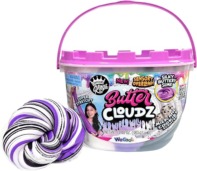 COMPOUND KINGS - Fluffy Cloudz Slime Jar (Purple Cookie Dough)