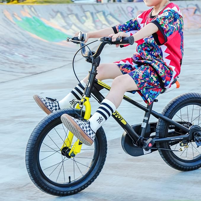 RoyalBaby Kids Bike EZ Balance to Pedal Dual Handbrake Toddlers Boys Girls Bicycle 12-20 Inch for Age 3-10 Years