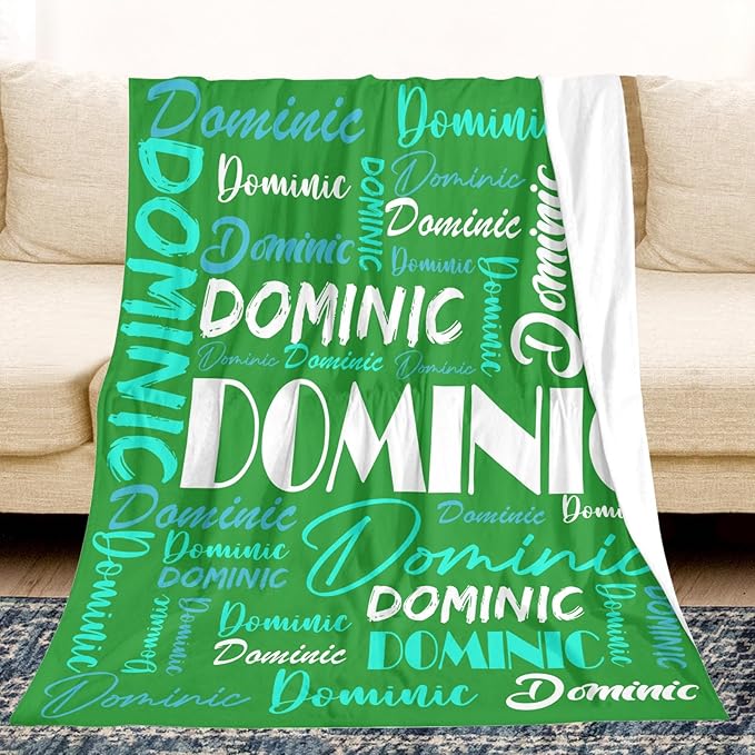 Dr.TOUGH Personalized Name Blanket Personalized Blanket for Adult Kids Flannel Customized Personalized Blankets and Throws