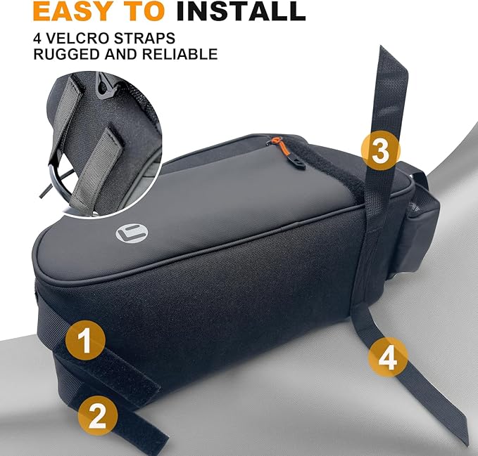 NDakter Bike Bags for Bicycle Rear Rack - 10L Waterproof 3 IN 1 Ebikes Trunk Bag with Water Bottle Holder, Reflective Electric Bike Saddle Panniers with Shoulder Strap for Commuter Travel Outdoor