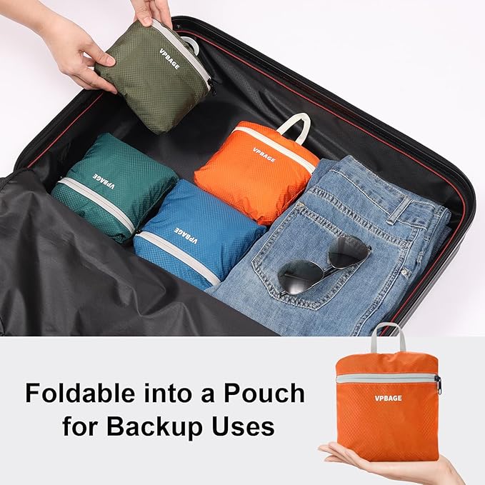 15L Water-resistant Hiking Daypack, Small Backpack Travel Outdoor, Lightweight Day Pack with Tool Loops