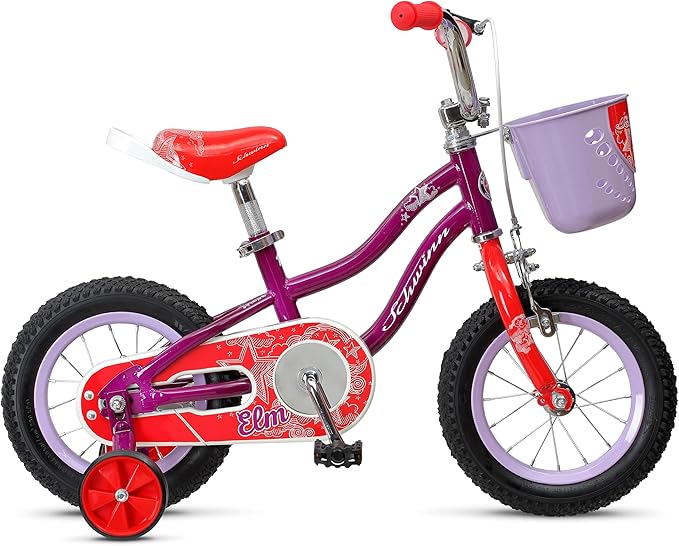 Schwinn Elm and Koen Bike or Balance Bike, 12-20 Inch Bike for Kids Ages 2-13, Black, Blue, Red, Teal, Pink or Purple, SmartStart Ergonomic Design, Adjustable Seat Grows with Child, Training Bicycle