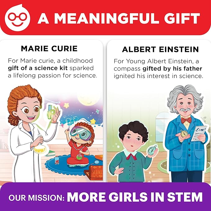 Doctor Jupiter Girls’ First Science Kit for Kids Ages 4-5-6-7-8 | Christmas, Birthday Gift Ideas for 4+ Year Old Girls | STEM Toy Kit with 50+ Experiments | Learning & Educational Projects