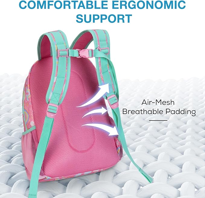 mommore Kids Backpack for Boys Girls Preschool Kindergarten Backpacks Lightweight Elementary School Bookbag with Lunch Box