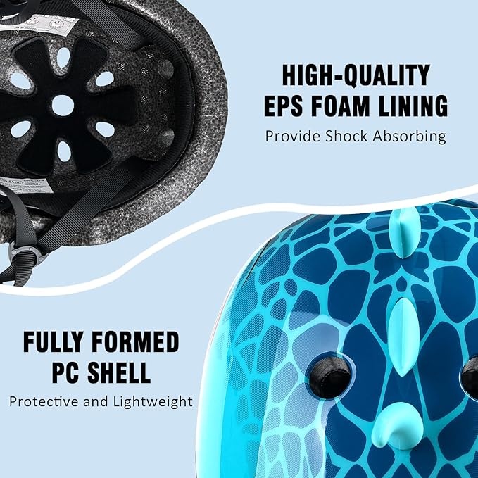 Kids Toddler Bike Helmet, Adjustable and Multi-Sport for Child Boys and Girls, 2 Sizes