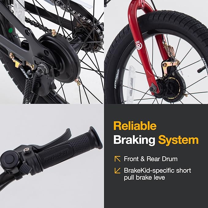 RoyalBaby Magnesium Kids Bike Lightweight Alloy Children Sport Bicycle 14/16/18 Inch Wheel for Boys Girls Ages 3+ Years