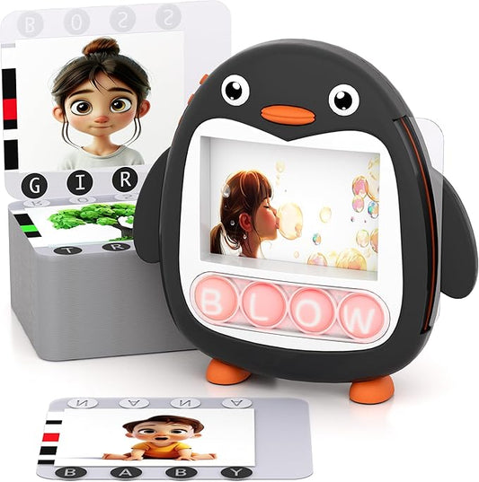 COOVA Word Pop & Talking Flash Cards for Kids Ages 4-8, Matching Letter Game, Spelling Phonics Sight Words Flash Cards Kindergarten & 1st Grade, Pocket Speech CVC Word Games, Learn to Read Toys