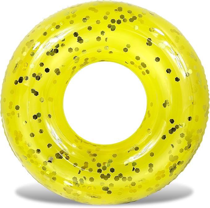CoTa Global Inflatable Pool Float Tube Confetti Premium Swim Ring Heavy Duty Vinyl Flotation Pool Floats Toy for The Beach, Party, Vacation, UV Resistant - Pool Party