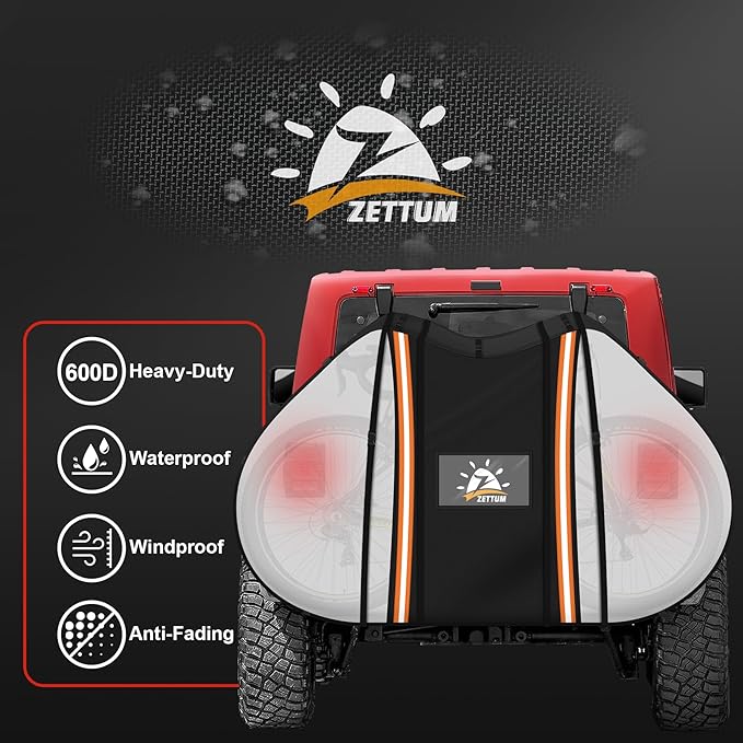 Bike Cover for Transport 3 Bike - 600D Travel Bike Covers for Bikes on Rear Bike Rack Heavy Duty & Waterproof, Outdoor Full Bicycle Rack Cover for 3 Bikes on Car Hitch Storage (Clear)