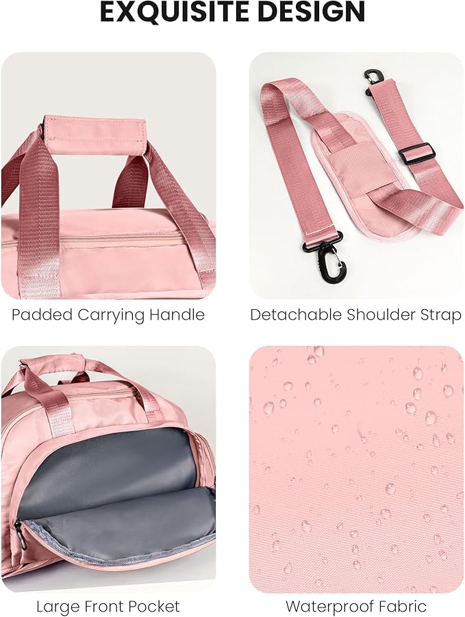 10 11 12 13 14 15 16 Year Old Girl Birthday Gift, Initial Gym Bags with Shoe Compartment, Dance Bag for Girls, Monogram Kid Overnight Bags, Teen Girl Gifts Trendy Stuff (Letter C)